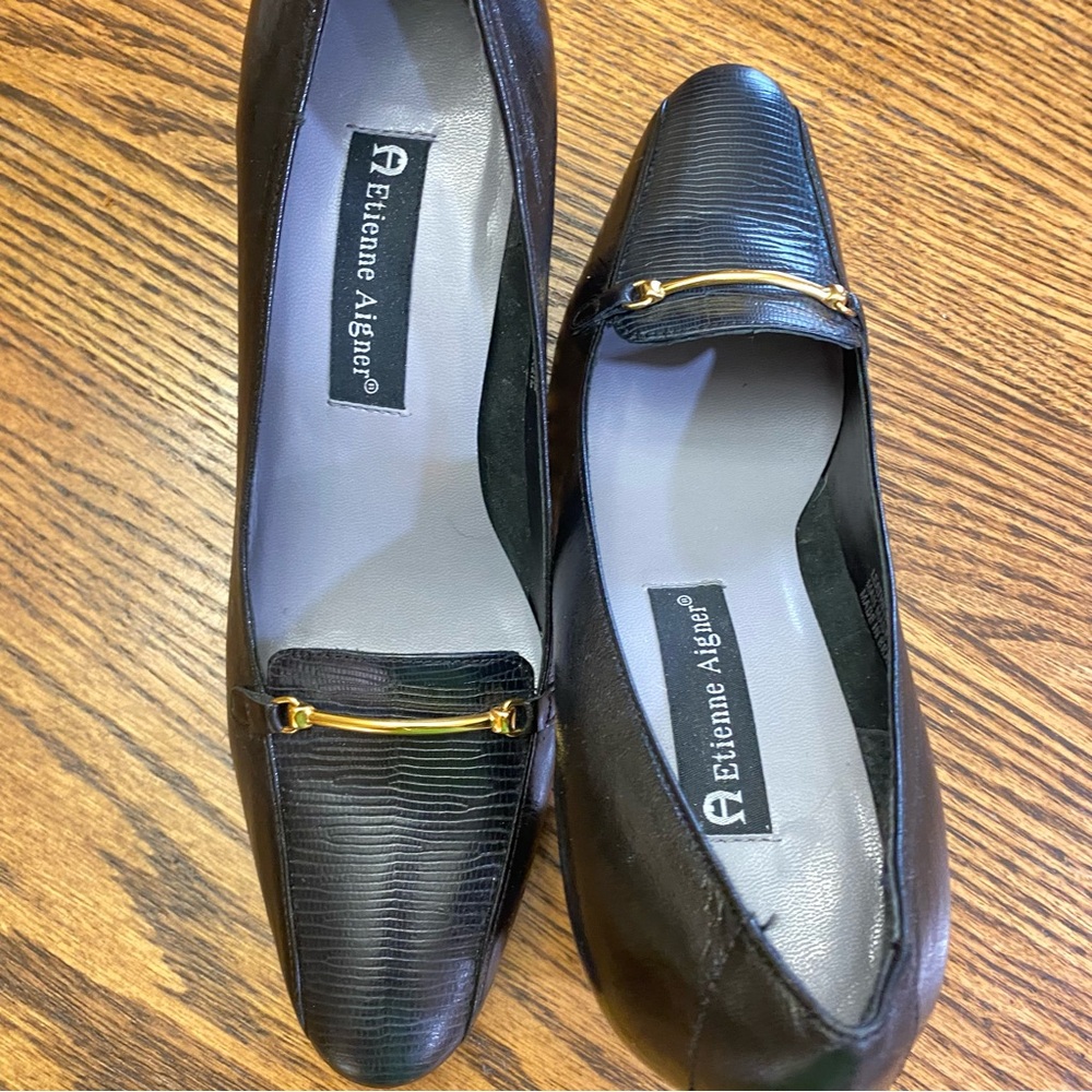 Etienne Aigner Black Women's Loafers